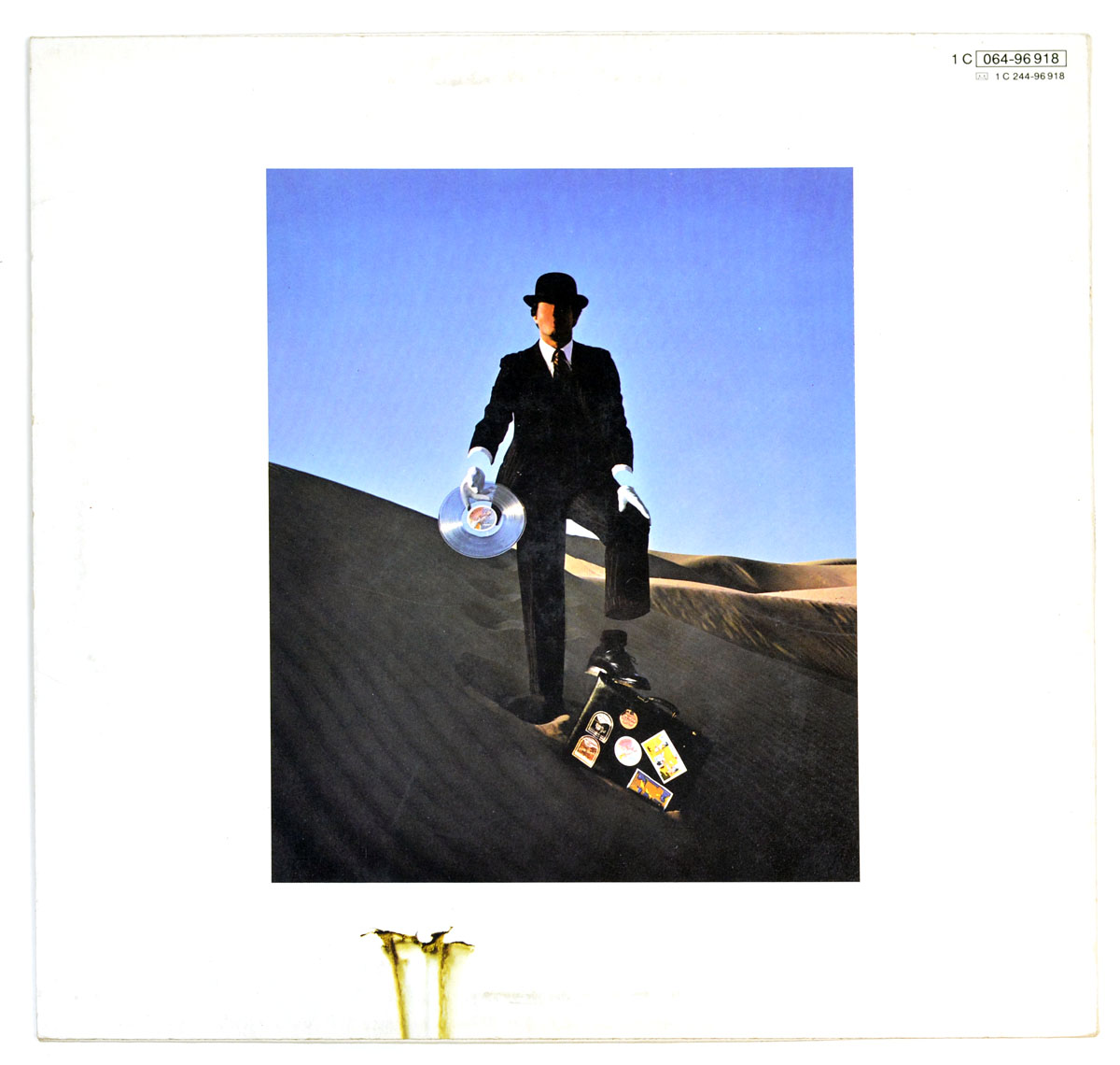 PINK FLOYD - Wish You Were Here (Germany) 12" Vinyl LP Album back cover